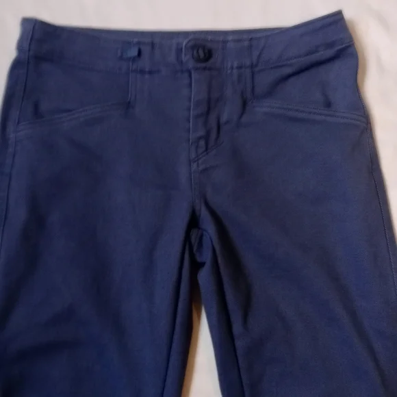 Patagonia Blue Slim Straight Pants Organic Cotton Stretch Size 4 - Picture 3 of 14